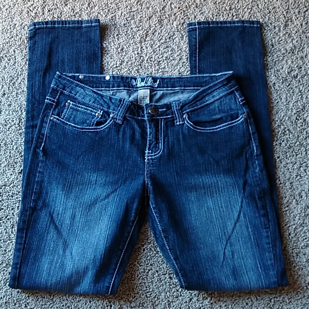 Red Rivet Jeans - Picture 2 of 6